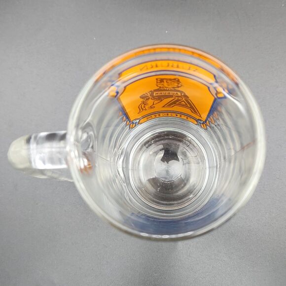 Vintage Auburn Tigers Glass Mug Stein Tankard Beer Logo Mascot Aubie 10 oz - Picture 6 of 7